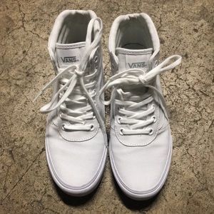 white high top vans